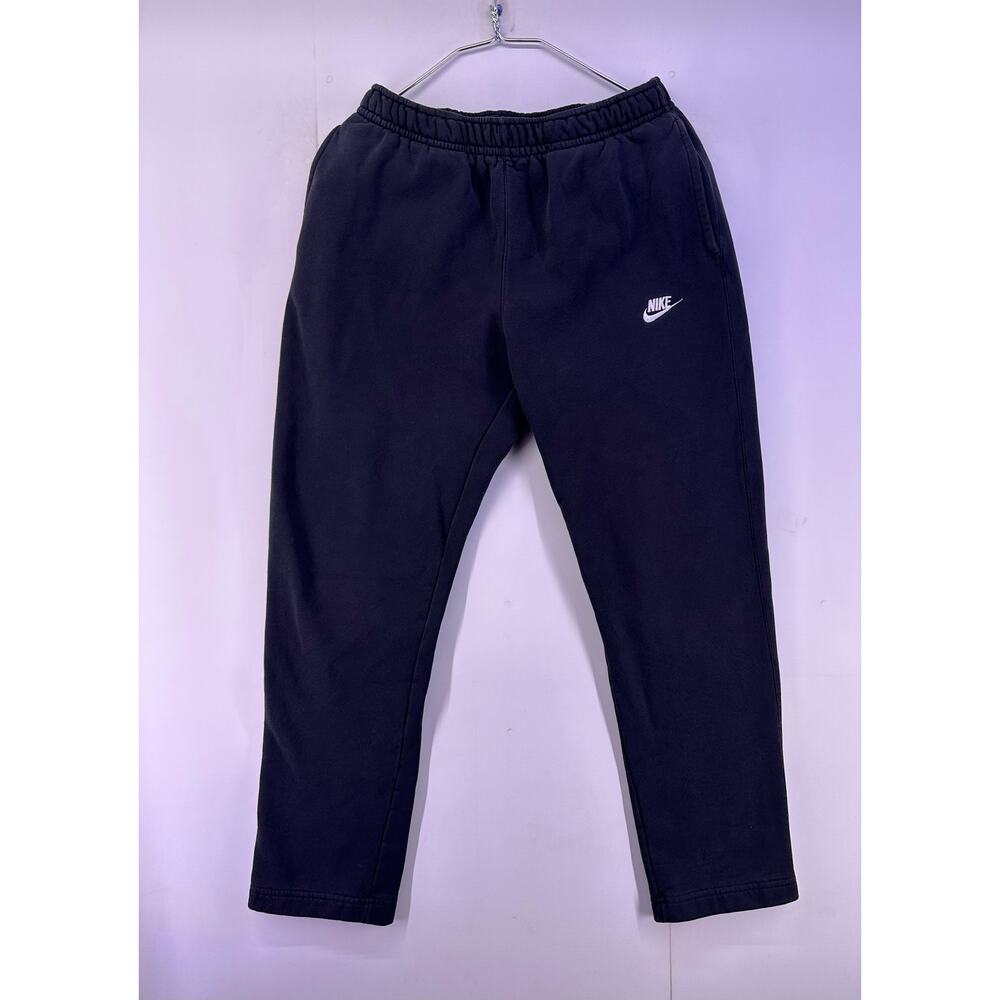 Nike Black Sweatpants White Swoosh Size Large